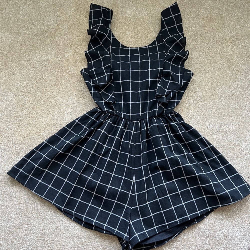 Black and cream Romper